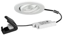 Brumberg BB18 LED-Einbaustrahlerset, rund, dim2warm 3.000K-1.800K, Phasenabschnitt dimmbar, mit Anschlussbox, 6W, 460lm