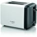 Bosch TAT3P421DE Kompakt Toaster Design Line, 970W, Brötchen-Aufsatz, Auftau- und Aufwärmfunktion, High Lift