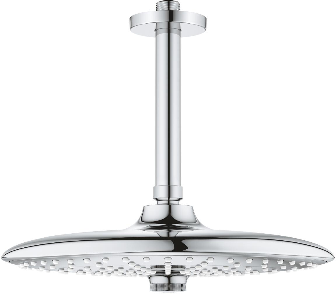 GROHE Euphoria 260 Kopfbrauseset, Deckenauslass 142mm, 3 Strahlarten, EcoJoy, chrom (26461000)