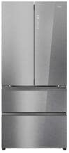 Haier HFR7819ENGC Stand Side-by-Side Kombination French Door, 83 cm breit, 504 L, NoFrost, Humidity Zone, Urlaubsfunktion, iconic glass Edelstahl
