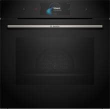 Bosch HSG7584B1 Serie 8 A+ Einbau-Dampfbackofen, 60 cm breit, 71 L, HomeConnect, Kindersicherung, 23 Heizarten, schwarz