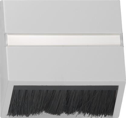 Gira 0682015 Abdeckhaube steckbar mit Adapterrahmen für Geräte mit Abdeckung (50 x 50 mm) und Schrägauslass, System 55, grau matt