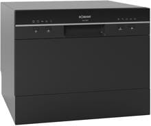 Bomann TSG 7405 Tisch-Geschirrspüler, 55cm breit, 6 Maßgedecke, 5 Programme, Startvorwahl, schwarz (774041)