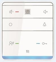 TCS ISW6010-0145, TASTA PRO, Audio Innenstation zum Freisprechen mit 6 Tasten SDI, Aufputzmontage, weiß