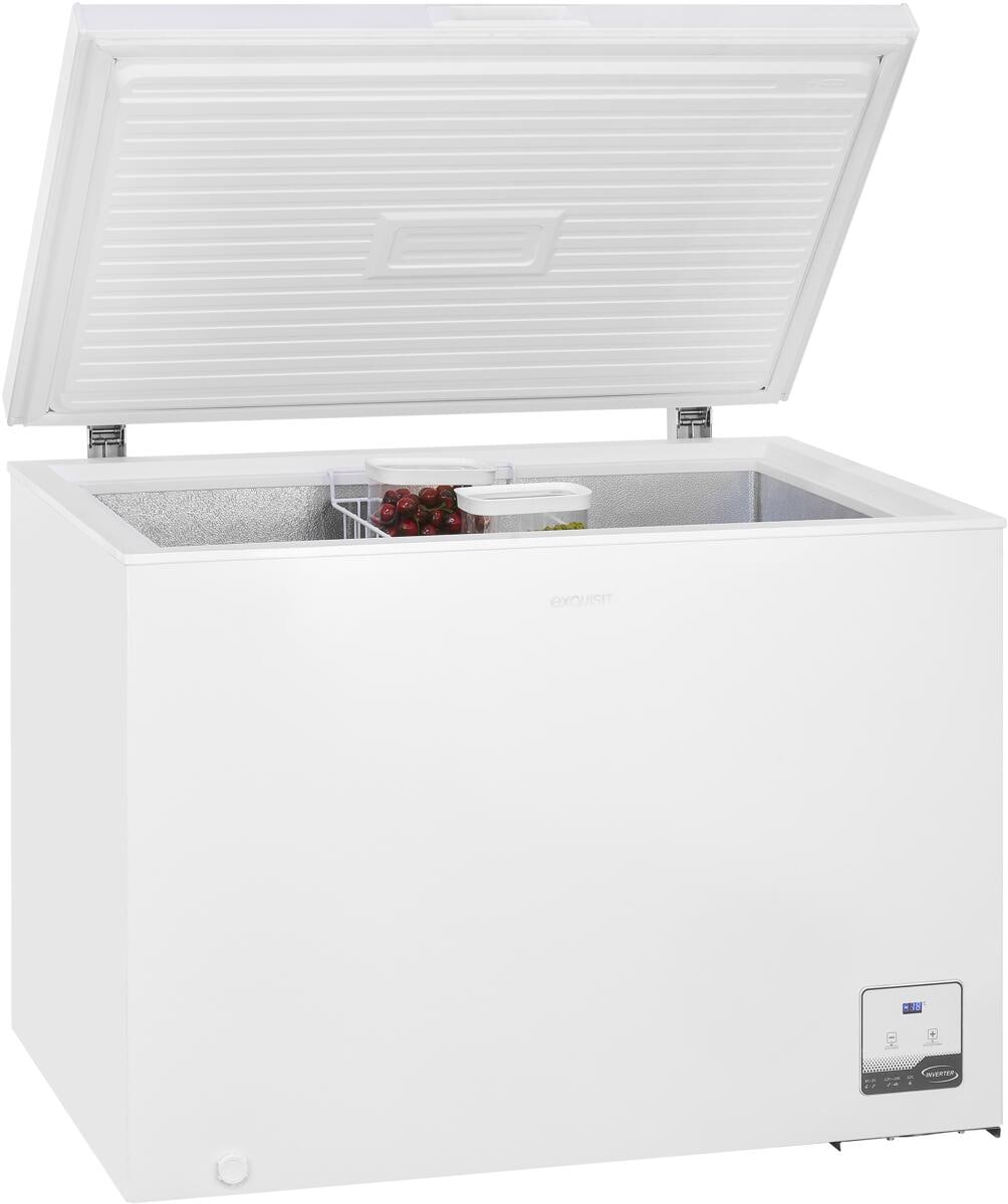 Exquisit GT300-050C Stand Gefriertruhe, 105,5 cm breit, 292 L, weiß