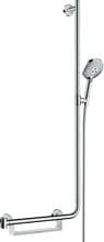 hansgrohe Raindance Select S Duschset 120 3 Strahlarten mit Duschstange 110 cm rechts, Messing, 15 l/min, 125 mm, Chrom, (26326000)