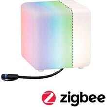 Paulmann Plug & Shine LED Lichtobjekt Smart Home Zigbee Cube IP65 RGBW+ 2,8W, weiß (94268)