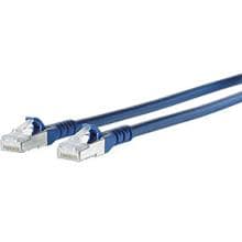 METZ CONNECT Patchkabel Cat.6A, 10G, AWG26, 0,5m, blau