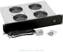 Triton RAB-CH-X02-A1 19" Belüftungseinheit 2HE, schwarz (RAB-CH-X02-A1)