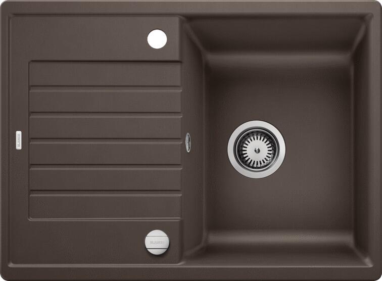 Blanco Zia 45 S Compact Granitspüle mit Ablauffernbedienung, reversibel, cafe (524720)