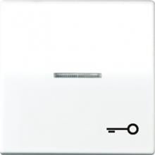 JUNG AS591KO5TWW Wippe mit Lichtleiter und Symbol "Tür", alpinweiß