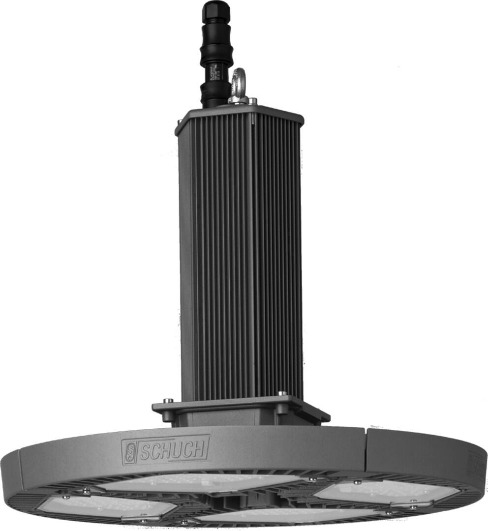 Schuch TRIANO L 3403 L380 LED-Hallenleuchte, 256W, 39500lm, breitstrahlend 120 °, grau (340300002)