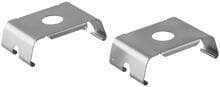 LEDVANCE TRUSYS FLEX SURFACE CLIP, Anbaumontageclip für Tragschienen,57x18x35mm, Stahl, silber, 2 Stück (4058075781894)