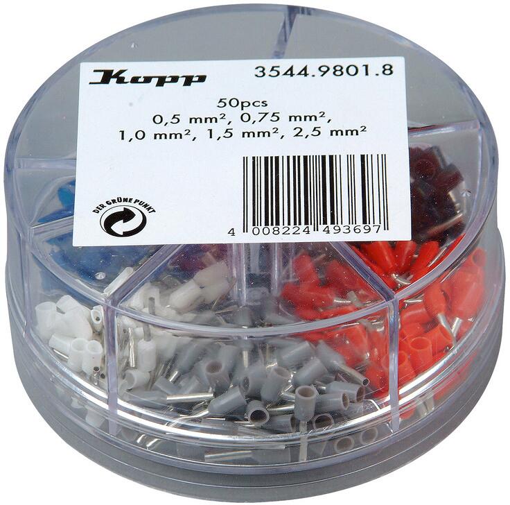 Kopp 354498018 Aderendhülsen Sortimentsbox 0,5-2,5mm²