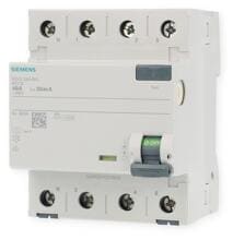 Siemens 5SV33446KL FI-Schutzschalter, 4-polig, Typ A, 40A, 30mA, 400V, N-links