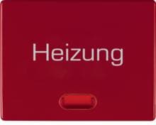 Berker 14880062 Wippe mit roter Linse und Aufdruck "Heizung", Arsys, rot glänzend