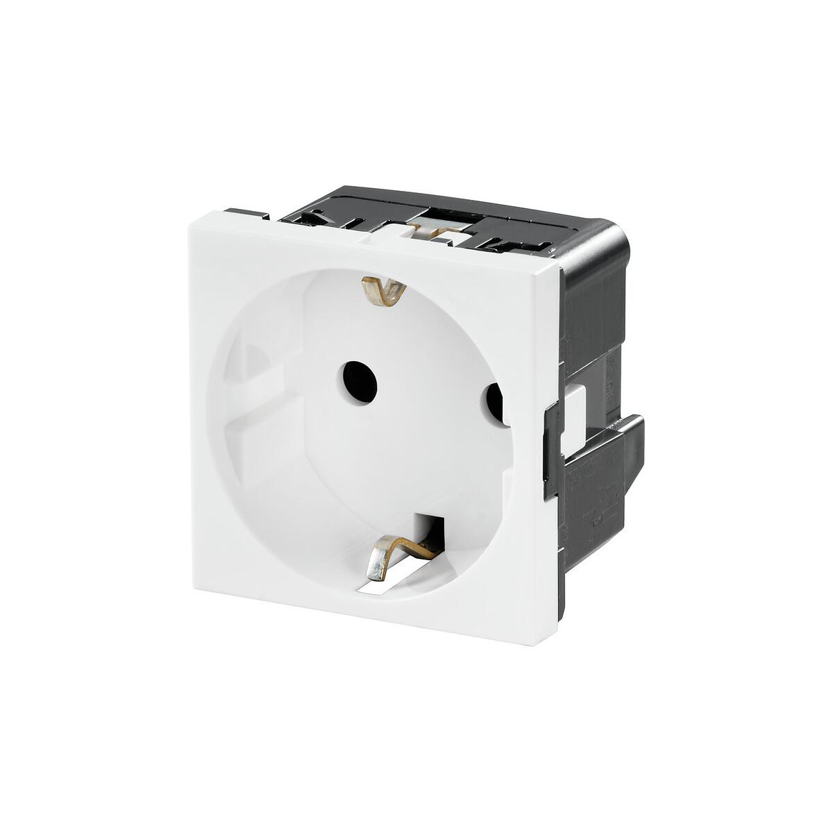 Weidmüller IE-FCI-PWB-DE Steckdose, FrontCom, Einsatz Power groß, Typ F, DE, weiß (1450730000)