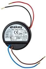ekey Netzteil Unterputz mit 230 VAC Eingangsspannung, 24 VDC Ausgangsspannung und 1,1 A Ausgangstrom, unterputz, schwarz (101742)
