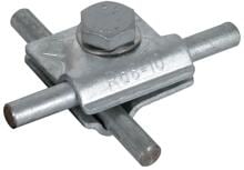 Dehn MVK 8.10 SKM10X30 FSC STTZN MV-Klemme St/tZn f. Rd 8-10mm m. Sechskantschraube u. Federscheibe (390550)