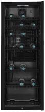 Exquisit GKS240-GT-160C Stand Glastürkühlschrank, 54 cm breit, 237 L, Umluftventilator, Türverrigellung