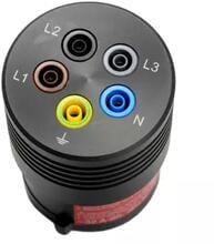 Benning TA 7-32 Messadapter zum Messen an 5-pol. 32 A CEE-Steckdosen 6h. Messung von Riso, ZLoop/ZLine, RCD-Prüfung, Drehfeld, Spannung und Frequenz (044041)