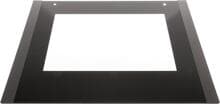 Bosch Siemens 20007536 Frontglasscheibe für 60cm Geräte; Farbe: schwarz mit geklebten Kunststoffprofilen PA6.6