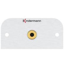 Kindermann Konnect 54 alu Anschlussblende Audio Klinke (3,5 mm Stereo), 54 x 54 mm (7441000511)