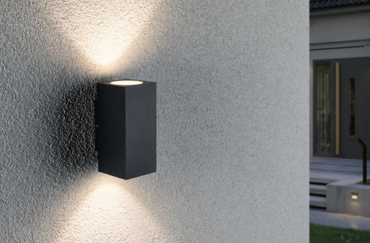 Paulmann LED Außenwandleuchte Flame IP44 eckig 58x75mm 3000K 2x3 