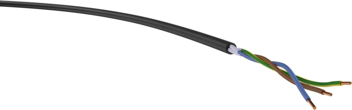 Gummischlauchleitung H07RN-F 3G4 Ri.100, schwarz, Ring, 100m