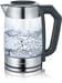 Severin WK 3477 Digital Glas Tee- und Wasserkocher, 1,7 L, 2200 W, edelstahl gebürstet/schwarz