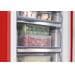 Amica KGCR 387 100 R Retro Kühl-Gefrierkombination, 55cm breit, 244 L, Automatische Abtauung, LED-Beleuchtung, Flaschengitter, rot