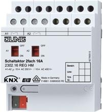 Jung 2302.16REGHM KNX Schaltaktor 2fach, REG Reiheneinbaugeräte