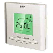 Bella Jolly Top-Therm Thermostatregler Set 2, digital Timer, Elektro Fußbodenheizung, Weiß (00132)