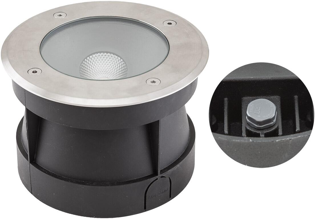 EVN ERIZO LED Bodeneinbau, rund, IP67, 110-240V, 14W, 3000K, 932lm, EDS / Alu (PC67101402)