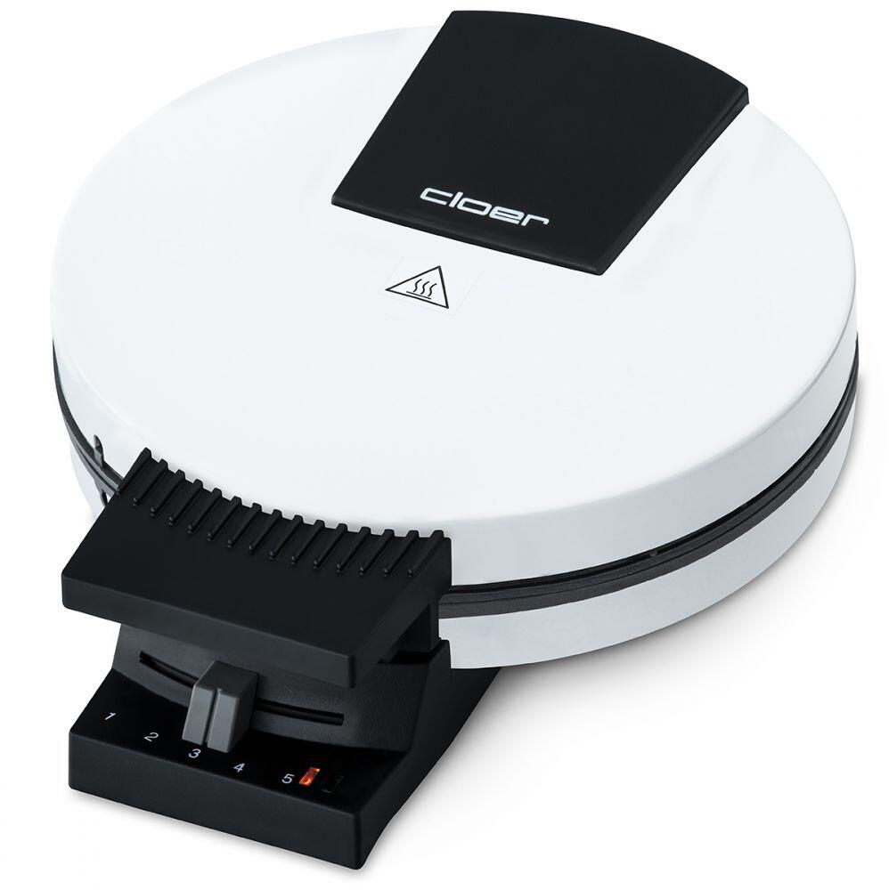 Cloer 120 XXL-Waffelautomat, 1200W, Backampel, weiß