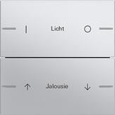 Gira 576226 Wippenset 2fach individuell für Tastsensor 4 System 55, Aluminium