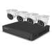 Foscam FNA 108 E T4 2T 8-KANAL 4K 8 MP POE Komplettset Für Die Videoüberwachung mit 4 Überwachungskameras, weiß
