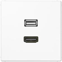 Jung MALS1163WW HDMI / USB 2.0, alpinweiß