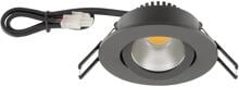 EVN PC20-Serie LED Deckeneinbau, rund, schwenkbar, IP20, 350mA, 8,4W, 3000K, 1010lm, anthrazit (PC20091602)