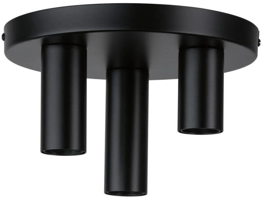 Paulmann Neordic Deckenleuchte Skogen E27 230V max. 3x20W, dimmbar, Metall, schwarz (79761)