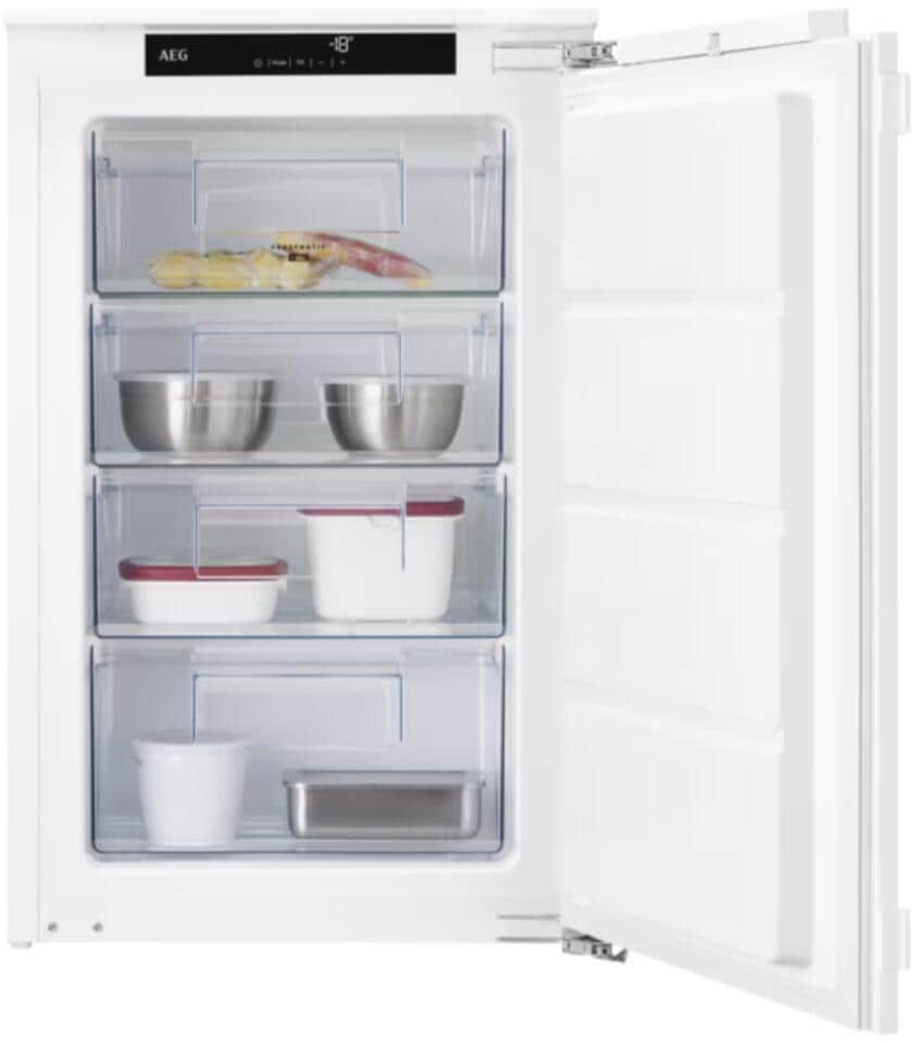 AEG TAB6L88EF Einbau-Gefrierschrank, 880 mm, 98 Liter, Festtür, weiß