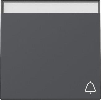 Gira 367328 Wippe mit Klingelsymbol und Beschriftungsfeld, 1fach, System 55, Anthrazit (lackiert)