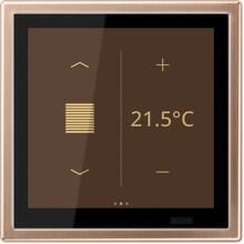 Jung BRG459D1S KNX Raumcontroller LS TOUCH mit Rahmen LS 990, Secure, Metall, PVD-beschichtet, Bronze gebürstet