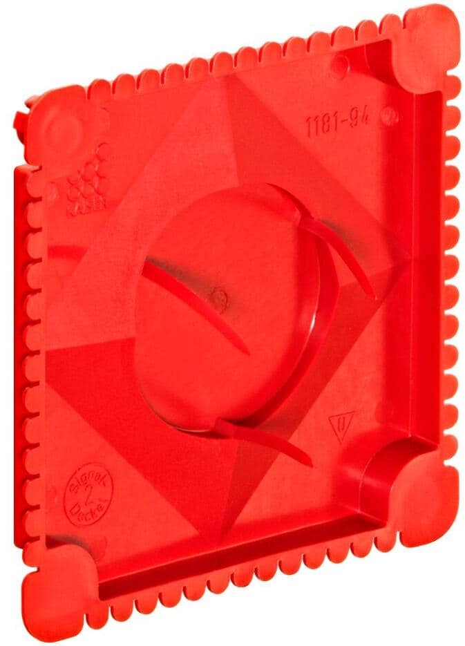 Kaiser Elektro 1181-94 Signaldeckel für Verbindungskasten, rot, 10 Stck.