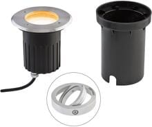 EVN LED Bodeneinbau, rund, schwenkbar, EDS / Alu, inkl. LM, IP67, 230V, 4,6W, Edelstahl 