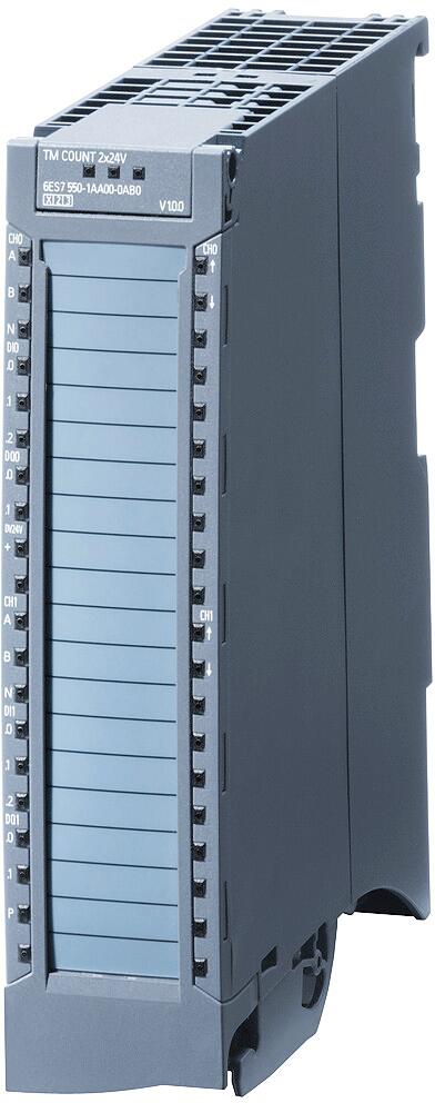 Siemens 6ES7550-1AA01-0AB0 SIMATIC S7-1500, TM count 2x24V Zählerbaugruppe, 2 Kanäle für 24V inkrementalgeber oder Impulsgeber, 3 DI, 2 DQ pro Kanal