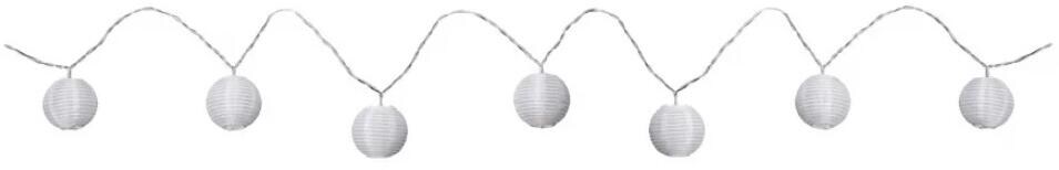 Paulmann Lichterkette Akku Lampion IP44 3,6m 3000K, weiß (94166)