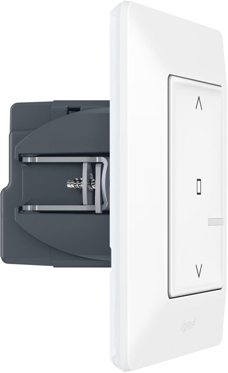 Legrand Funk-Rollladenschalter Valena Life With Netatmo, mit Selbstkalibrierung inkl. Wippe und Abdeckrahmen, aweiß (752190A)