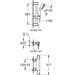 GROHE Grohtherm 1000 Thermostat-Brausebatterie, Wandmontage, mit Brausestangenset 600mm, eigensicher, Professional Edition, chrom (34820004)