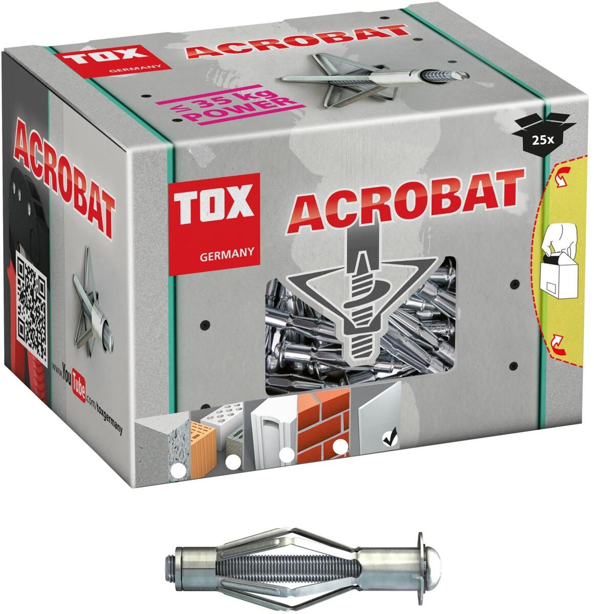 TOX Acrobat M5x37 mm Metall-Hohlraumdübel (035101261)